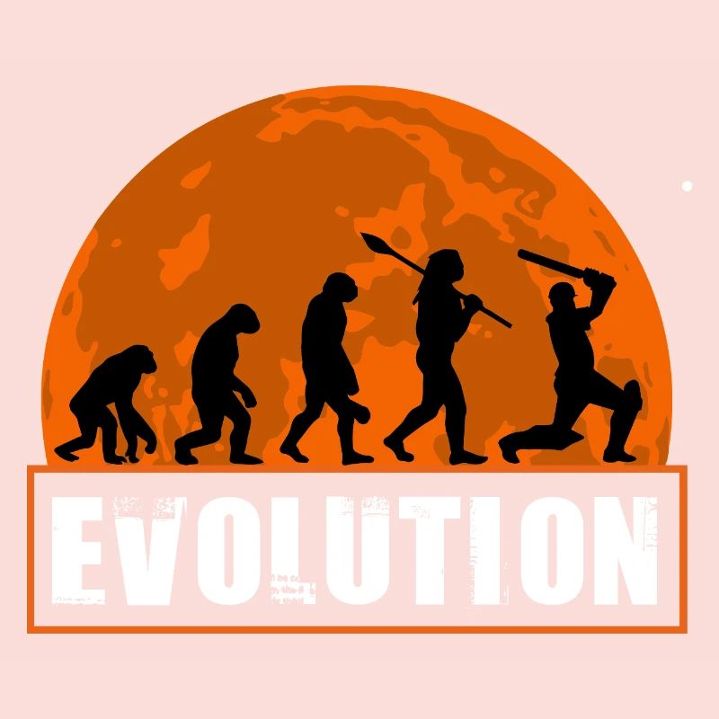 Évolution de la silhouette du joueur de cricket et du batteur