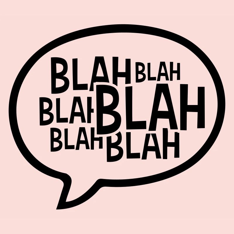 Comic Sprechblase Blah