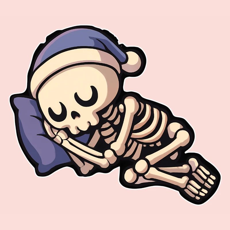 Cute bone sleeper with sleepy cap