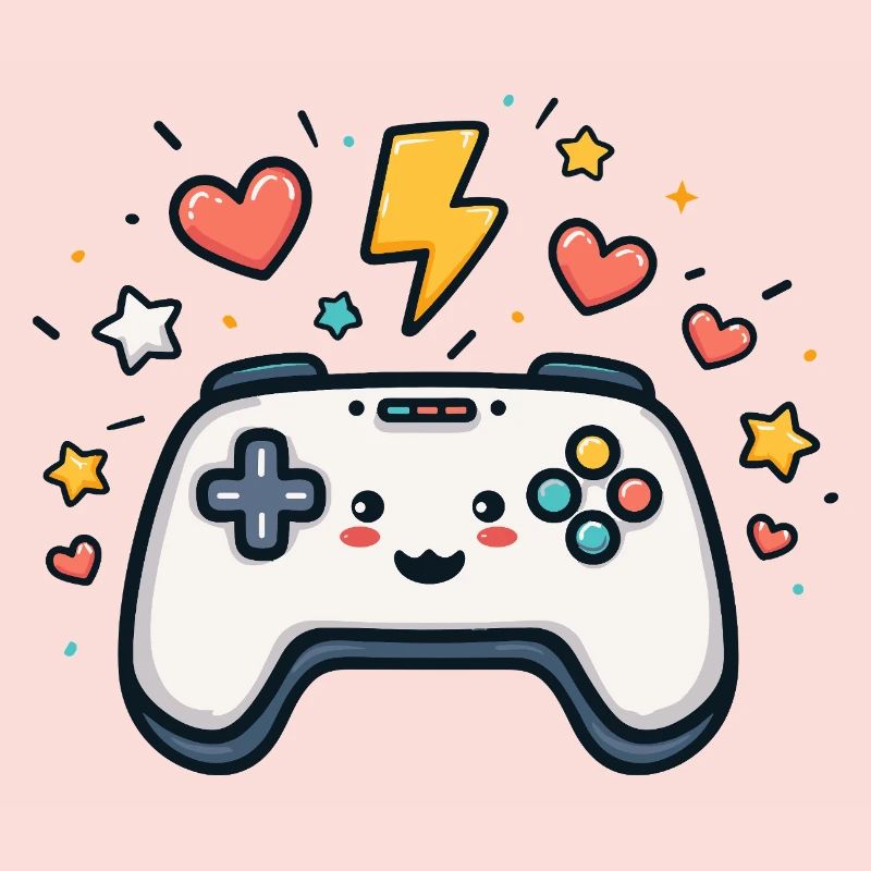 Kawaii Spielcontroller Funkelnd