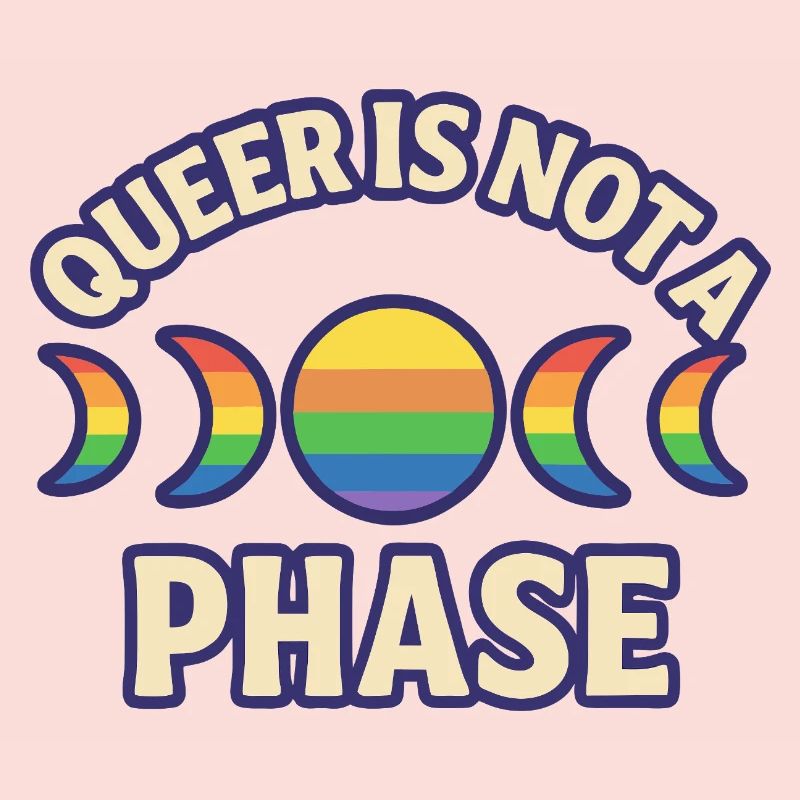 Queer is not a phase – Phases de lune arc-en-ciel