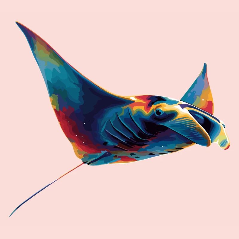 Manta Ray, Devil Ray, Stingray, Diver