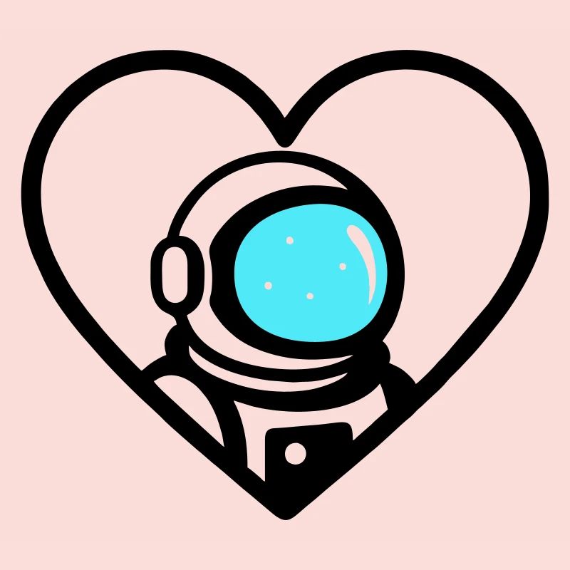 Astronaut Heart Space Cosmo Helmet