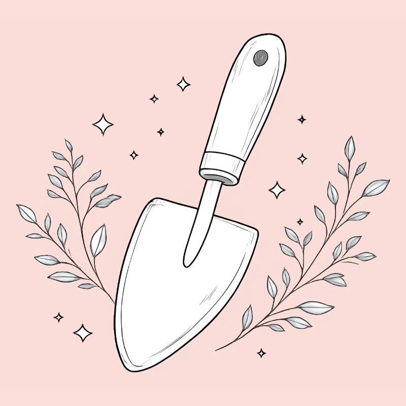 Garden Shovel Line Study