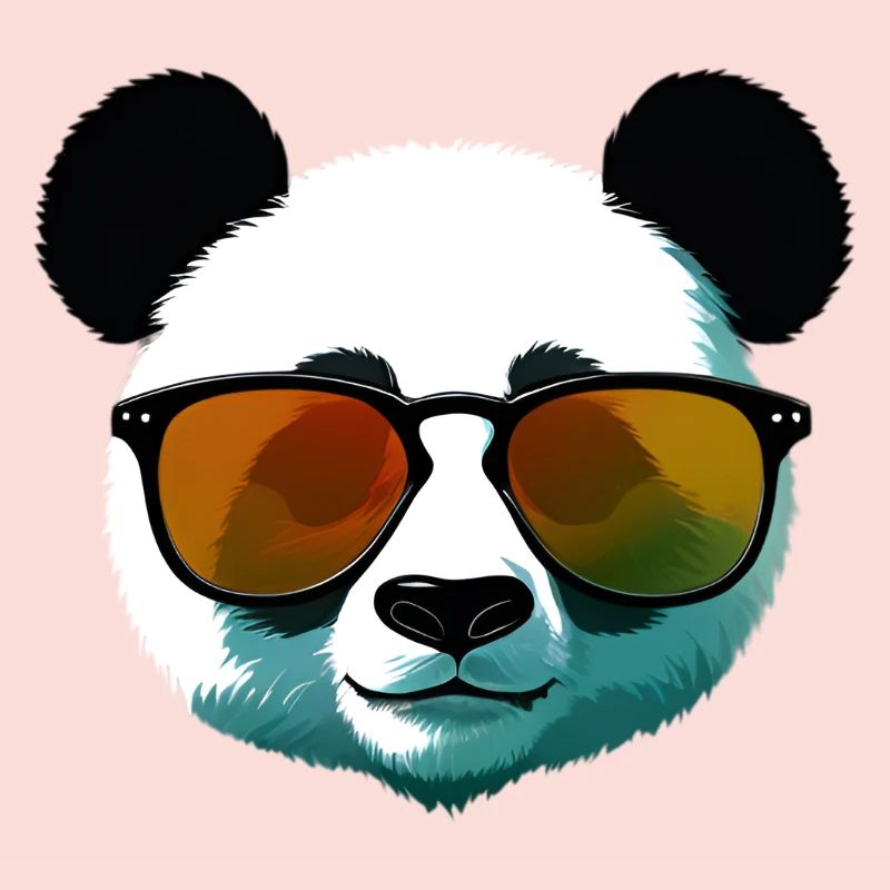 Panda with Sunglasses Gradient