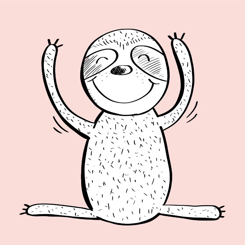 Happy Sloth - Comic - Animals