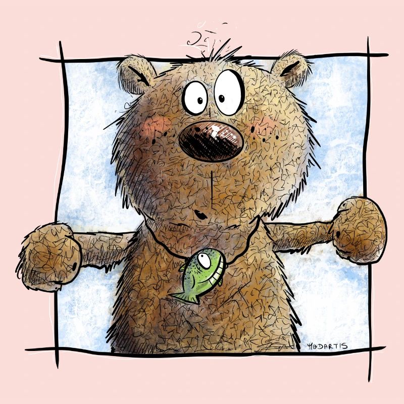 Droll Brown Bear I Wild Animal Comic