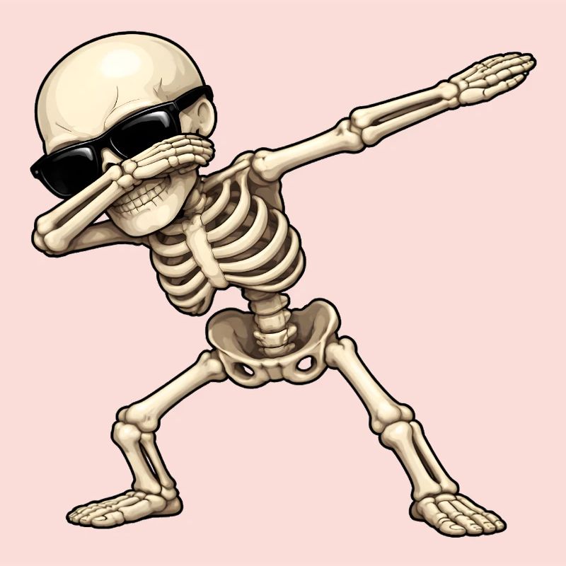Dabbing Skeleton