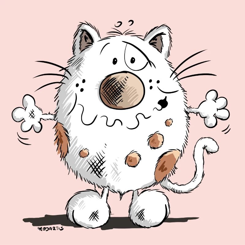 Mignon chat comique