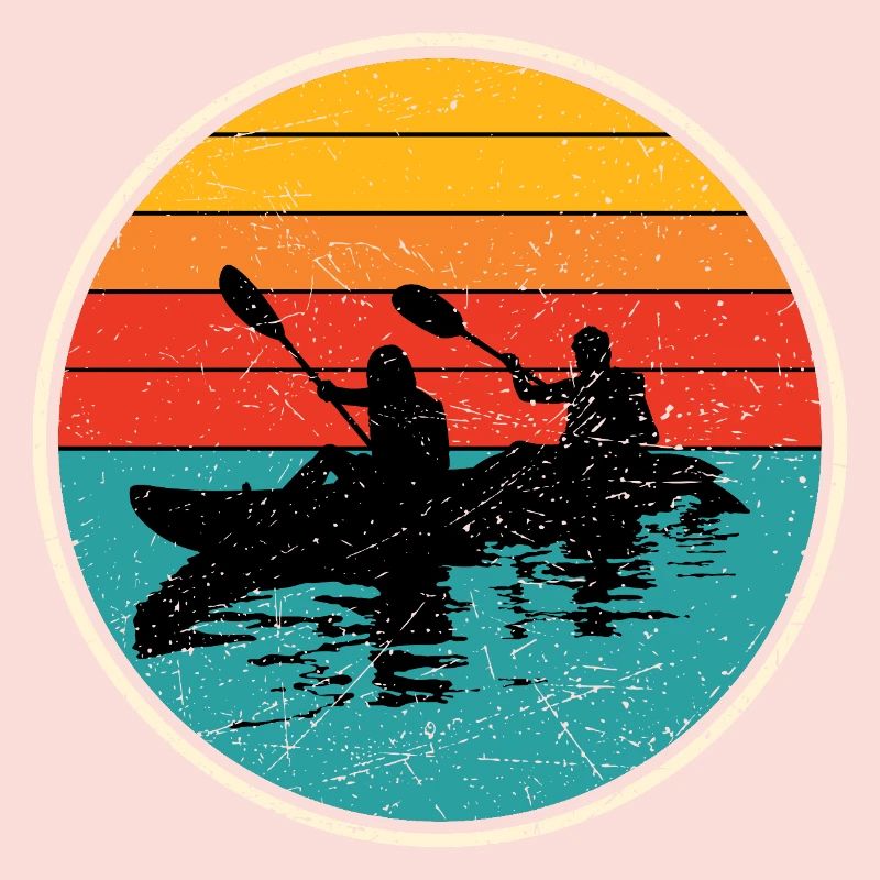 Kajak Duo Circle bei Sonnenuntergang