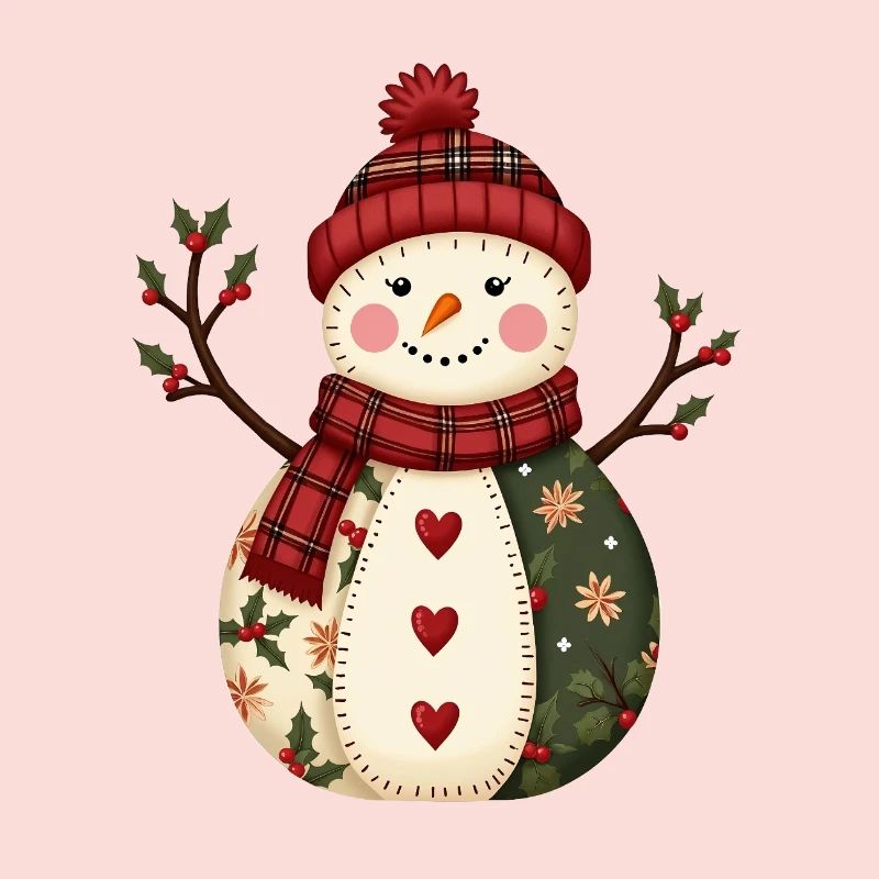 Snowman Christmas Magic Patchwork