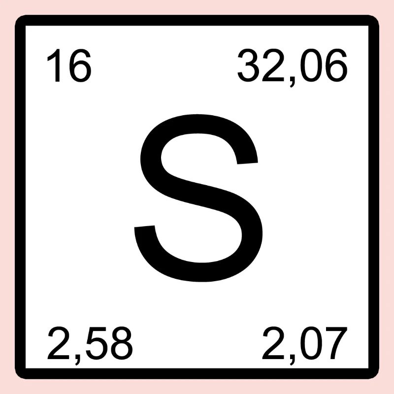 S Schwefel im Periodensystem-Stil