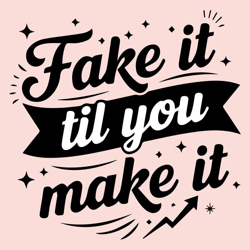 Fake It Til You Make It - Success Confidence Minds