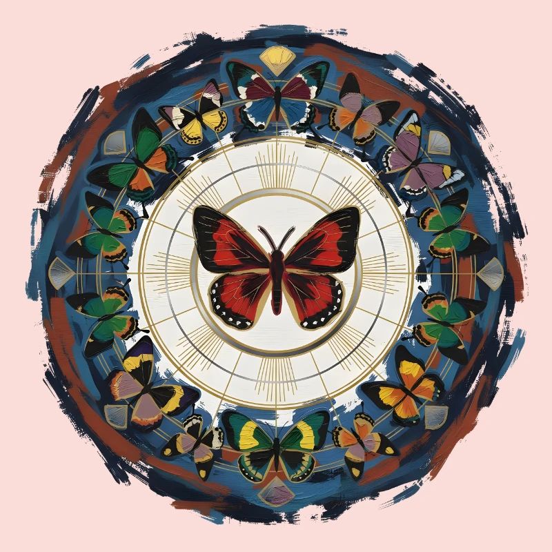 Butterfly Circle Mandala