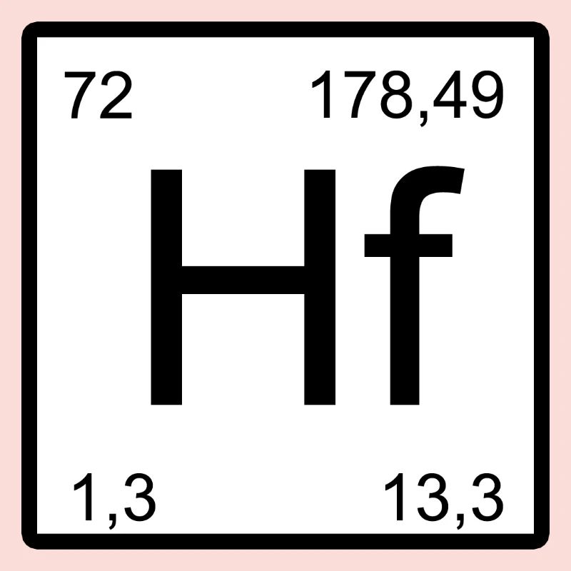 Hafnium Elementtile – Minimal
