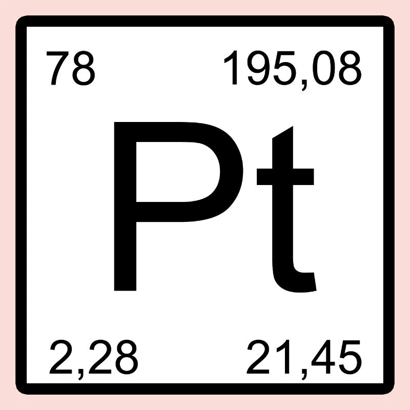 Platin Pt Element Typog