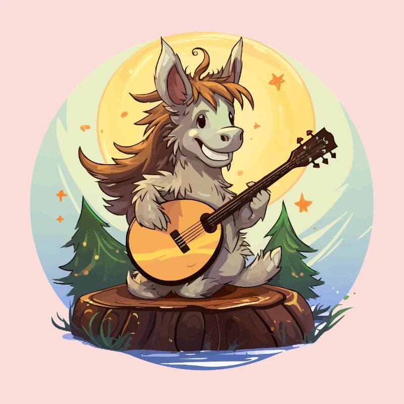 Guitariste de Moonlight Donkey