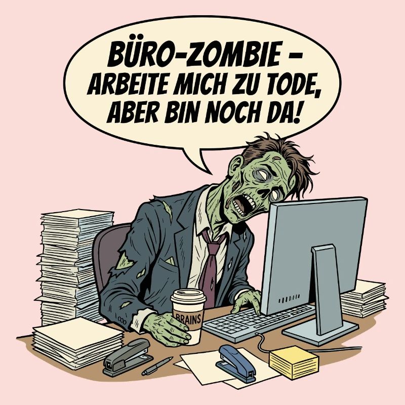 Office zombie: Work until death
