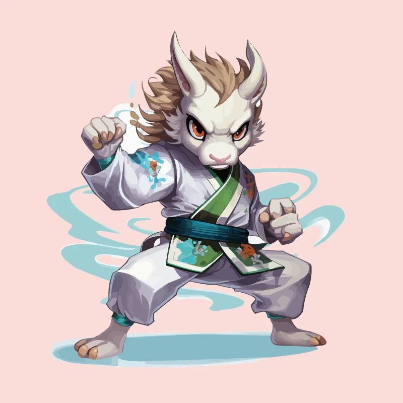 Fighting hamster in gi