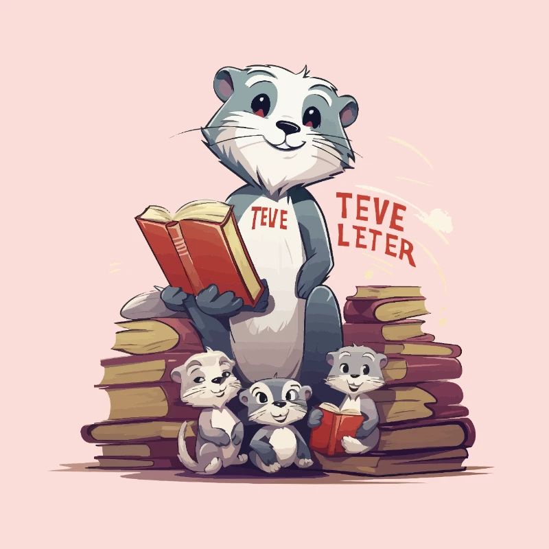 Learning beaver with books