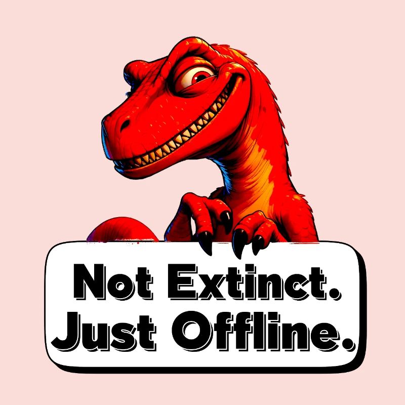 Not Extinct Just Offline Dino