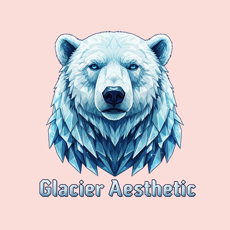 Polygone esthétique du glacier Polar Bear