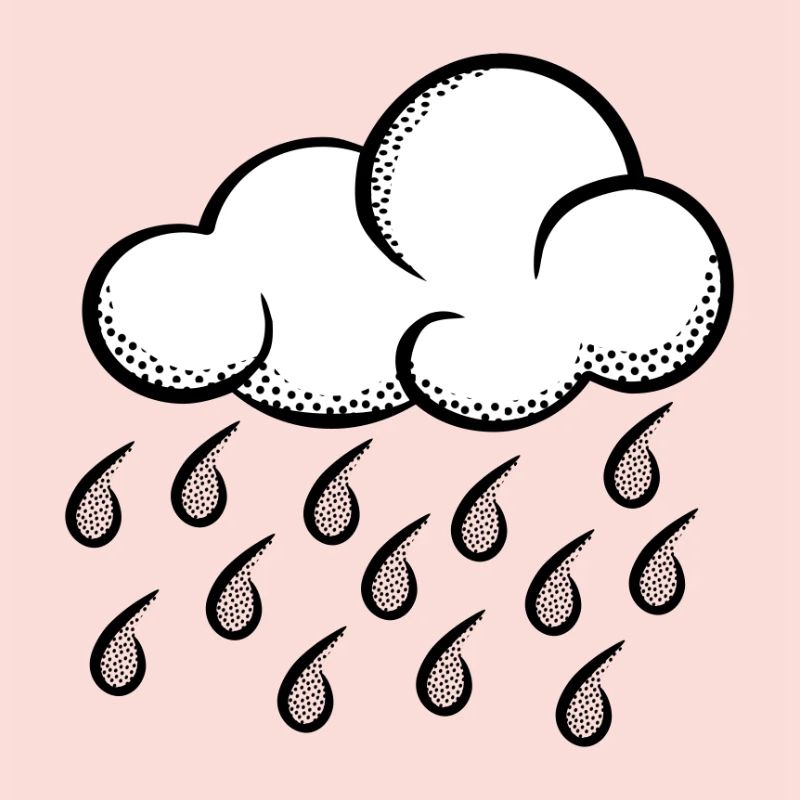 Cloud Pop Art Halftone