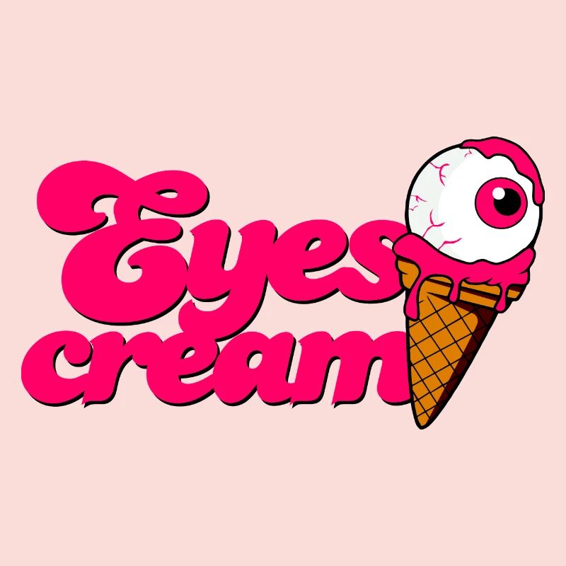 Yeux Crème cornet de crème glacée avec globe oculaire Halloween