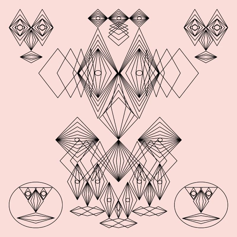 Conception abstraite: Crazy Faces Art