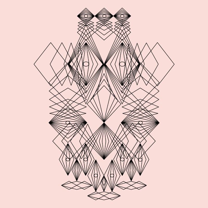Abstract Faces Drawing Crazy Art