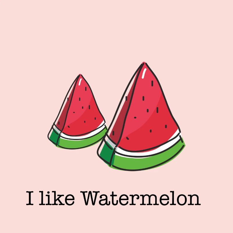 I like watermelon Wassermelonen Geschenk