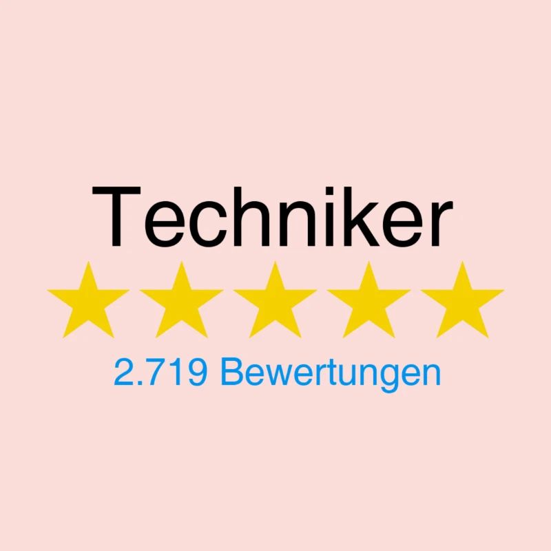 Techniker mit Bewertung