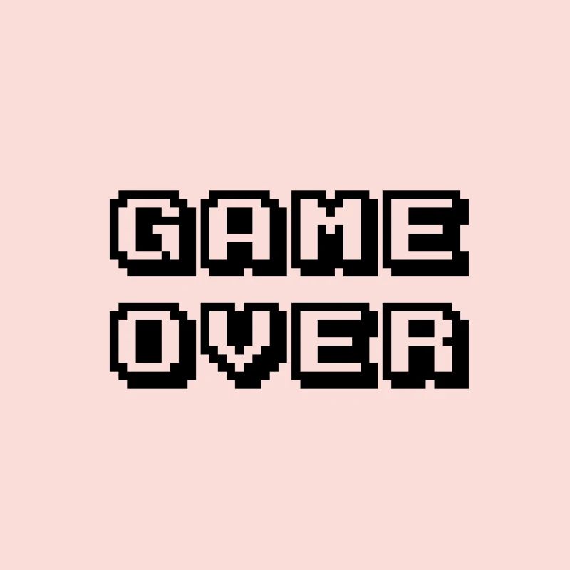 Arcade Game Over Noir