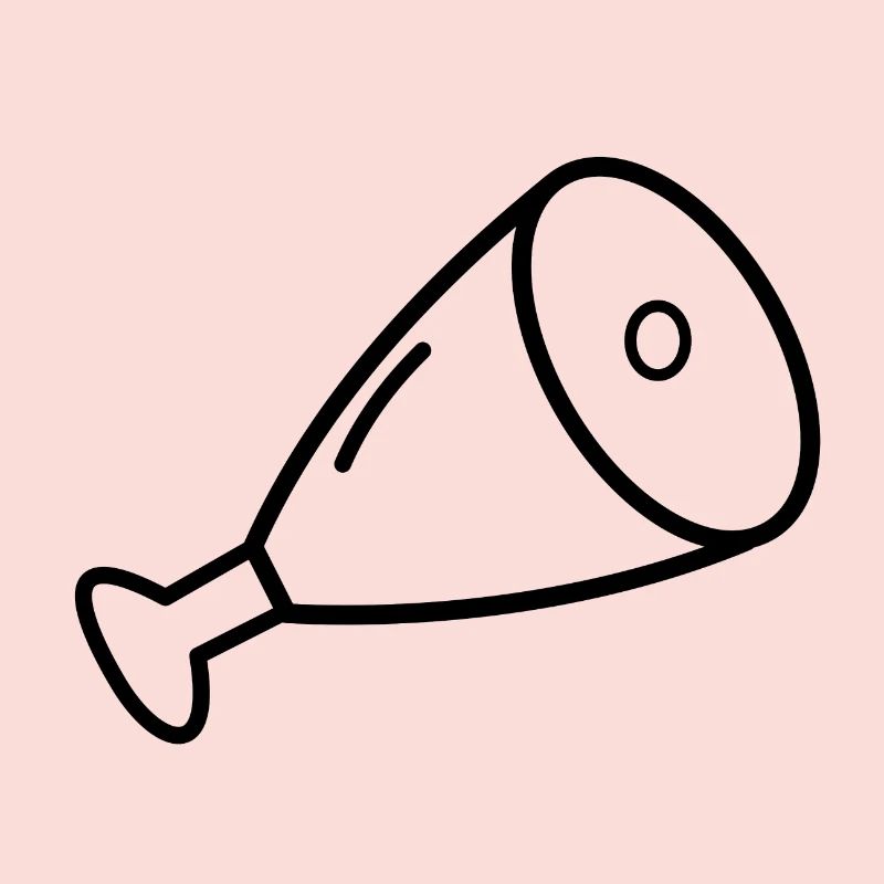 Fleisch Keule Schinken Essen Geschenk Idee