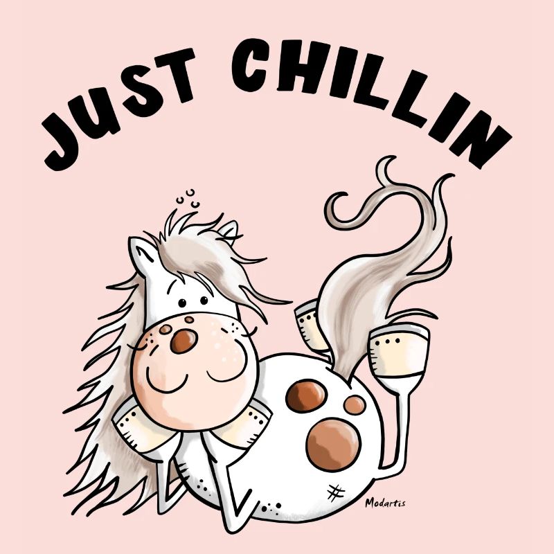 Chillendes Pferd - Comic - Pferde - Geschenk