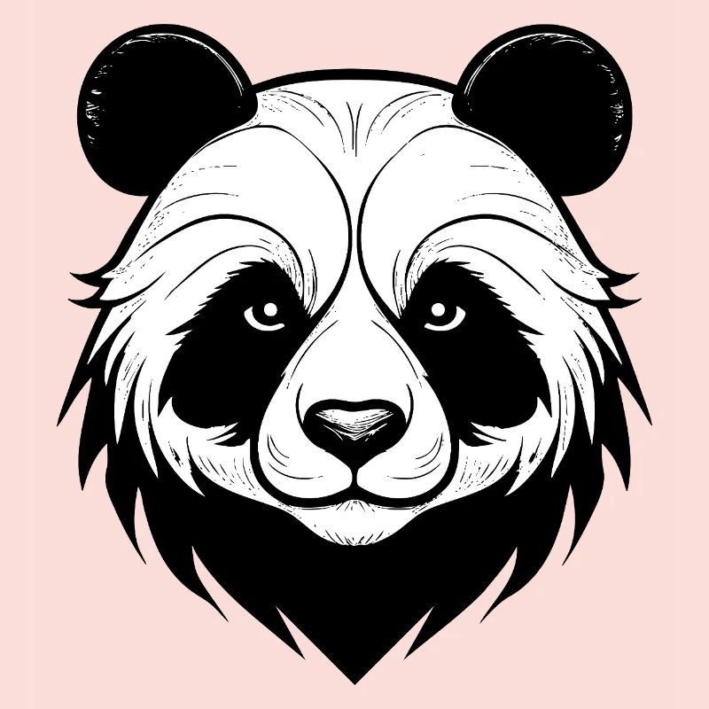 Conception élégante du masque de panda