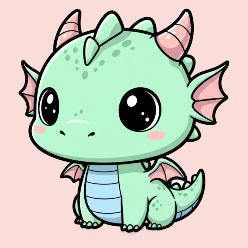 Mint Dragon Cuddle Buddy