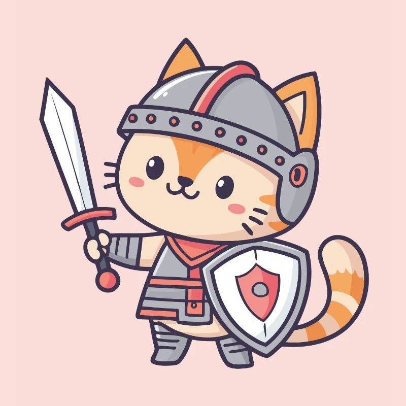 Chat Chevalier Miniature