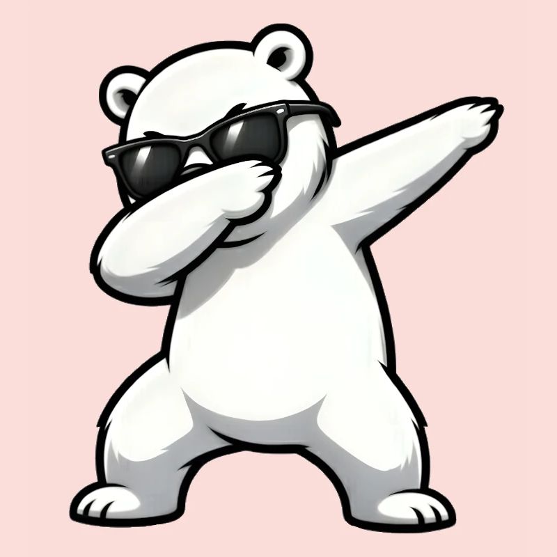 Dabbing Polar Bear