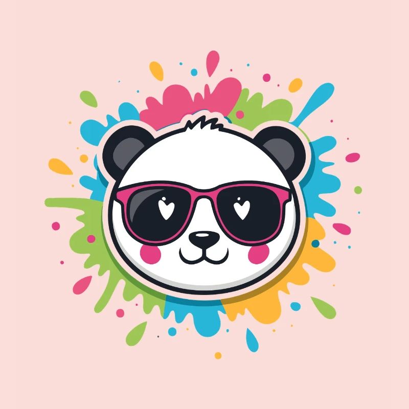 Panda Pop Farb-Spritzbrille
