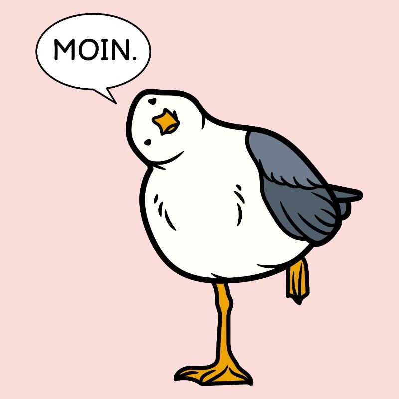 Moin Möwe – North German greeting with humor