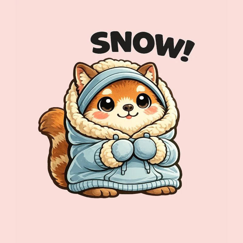 Fox in winter sweater