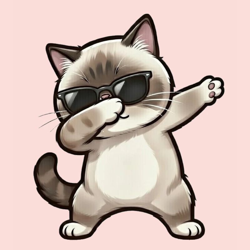 Dabbing Ragdoll Katze