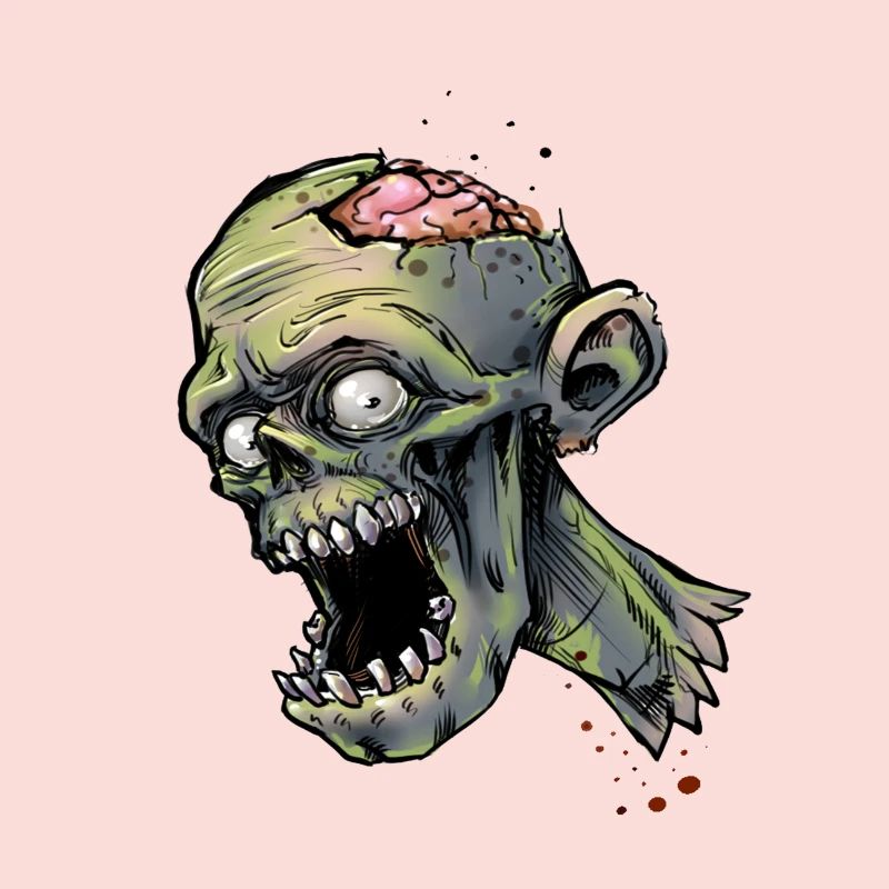 Zombie in einer Zombieapokalypse