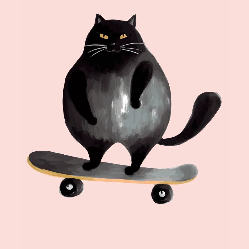 Hangover on skateboard