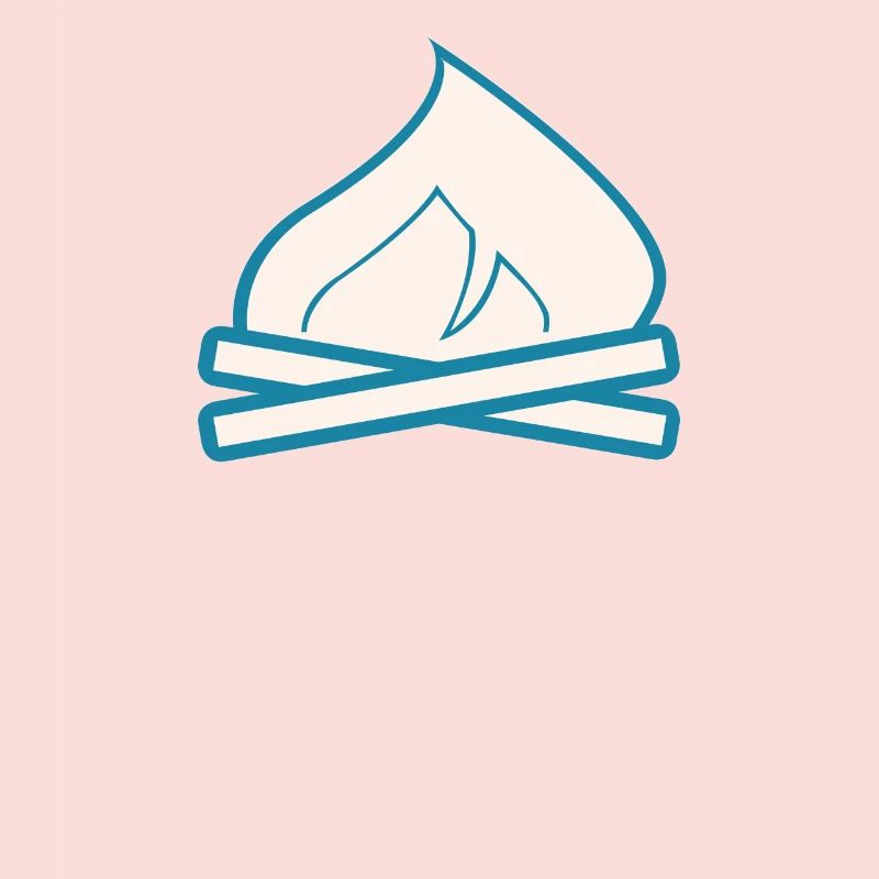 feu de camp, feu, camping, vacances