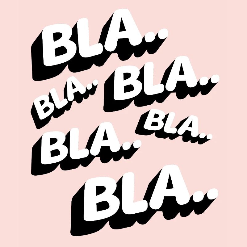 Bla Bla Bla Lustig Statement Genervt Kaffee