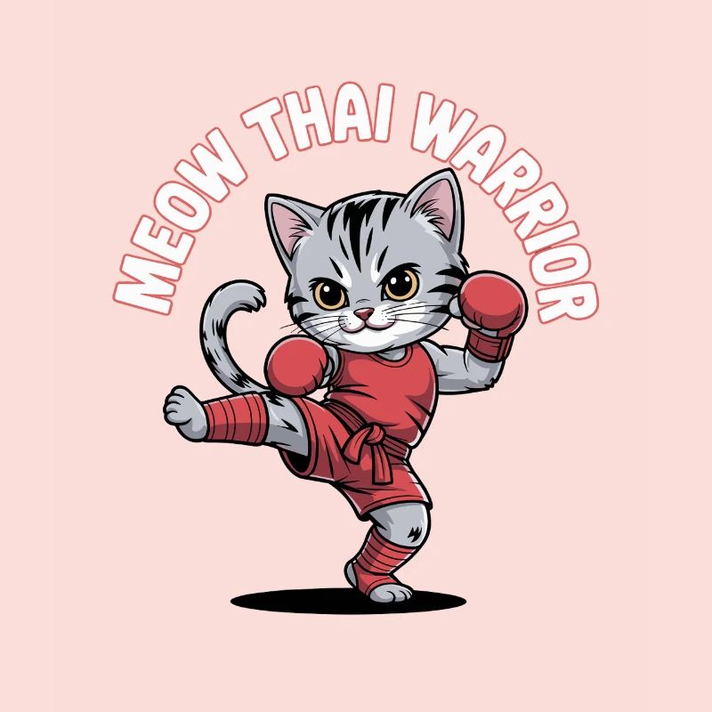 Chat combattant de style thaïlandais