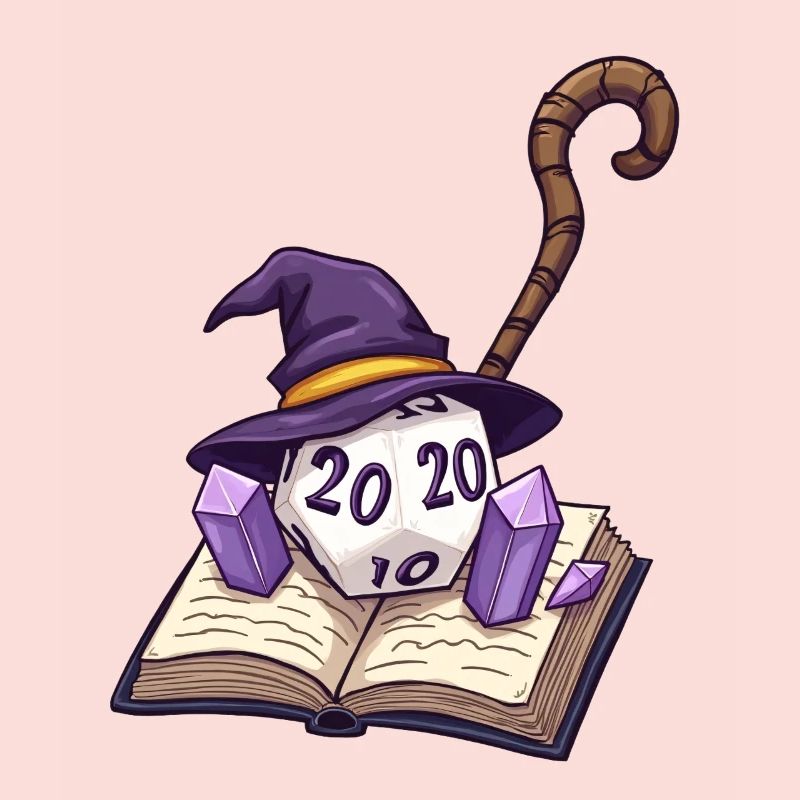 D20 avec Magic Hat sur Magic Book – Fantasy