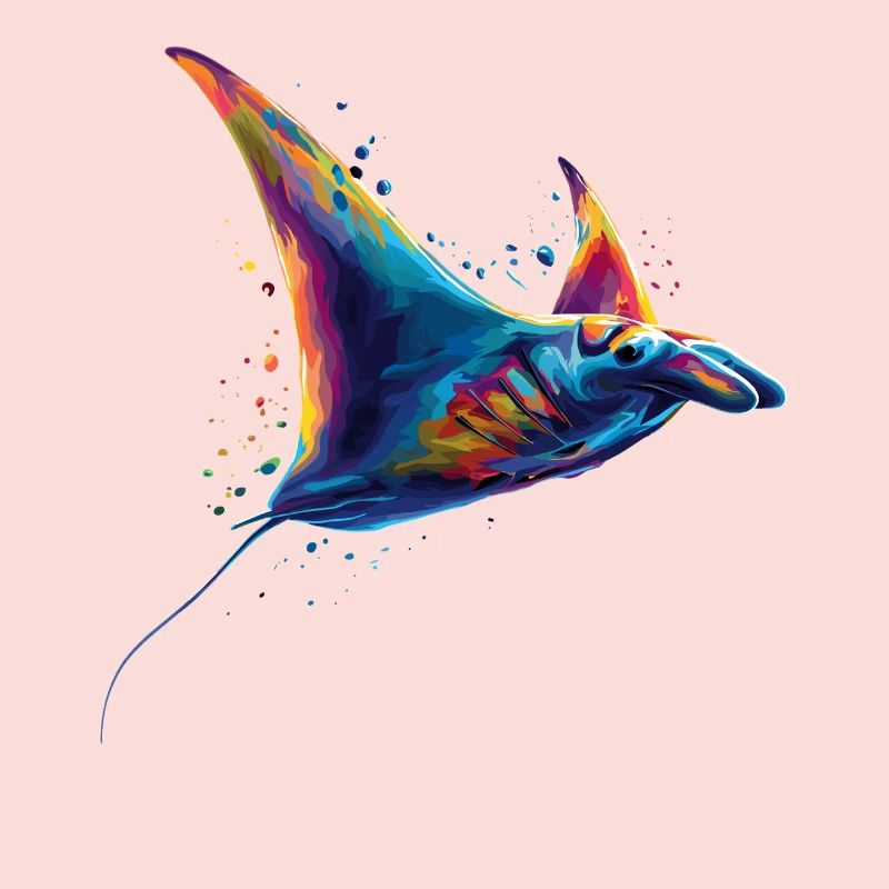 Manta Ray, Devil Ray, Stingray, Diver